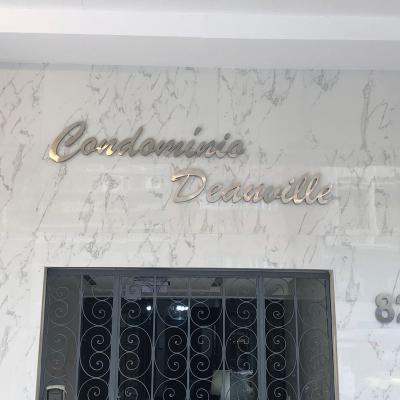 Letras Caixa em Aço Escovado